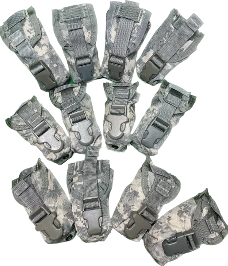 LOT OF 12 - US Military Molle II Army ACU Digital Flash Bang Grenade Pouch