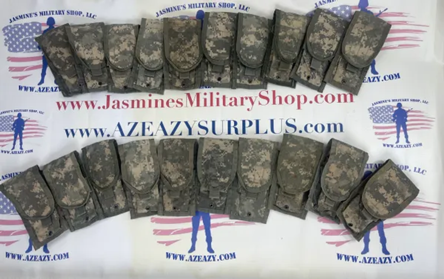 Army ACU Molle II M-Series Double Mag Ammo Pouches USED - Lot of 20 - SUPER SALE