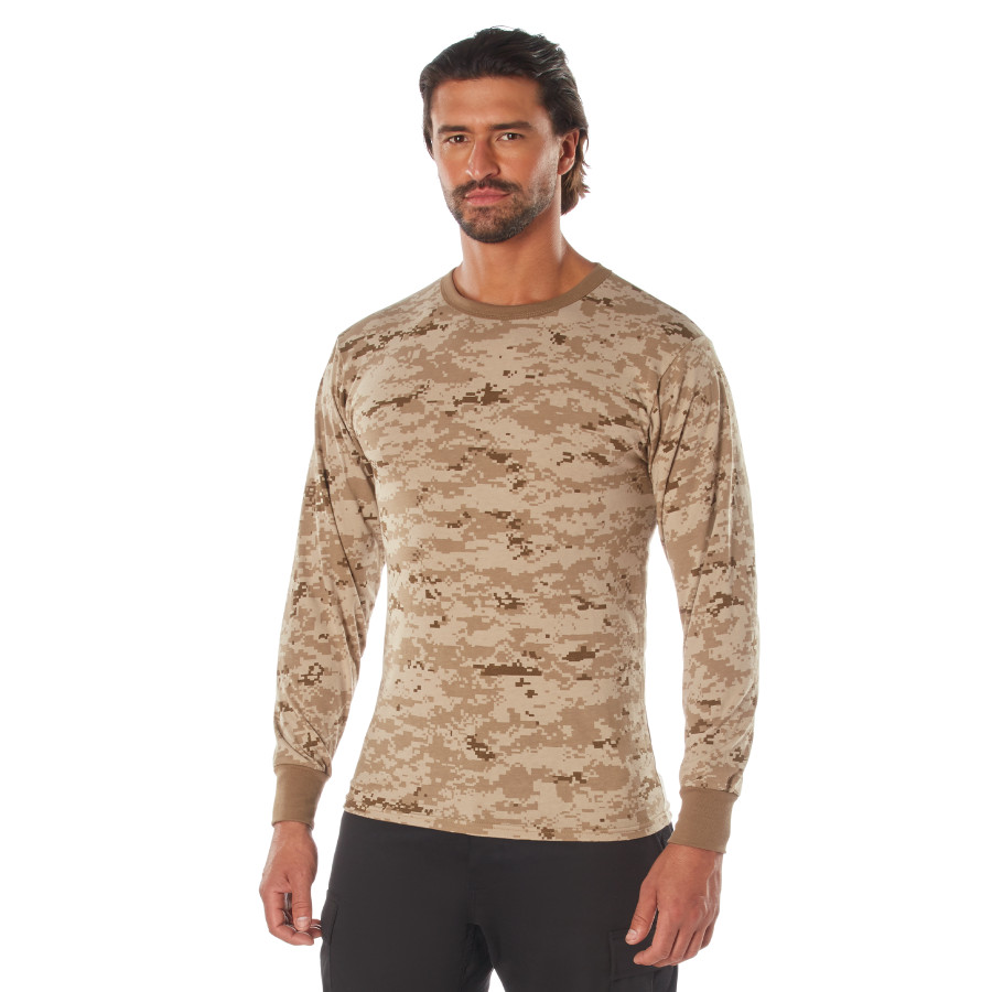 Desert Digital Camo Long Sleeve T-Shirt | 5742