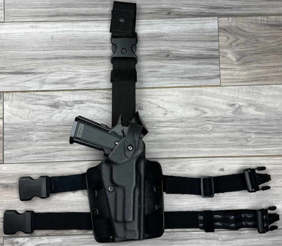 Safariland 6004-73 SLS Level II Black Tactical Leg Holster RIGHT-HAND Beretta 92