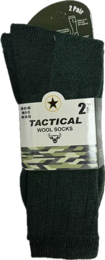 Tactical Merino Wool Socks | 2 Pair Pack | Size 10-13 | SALE