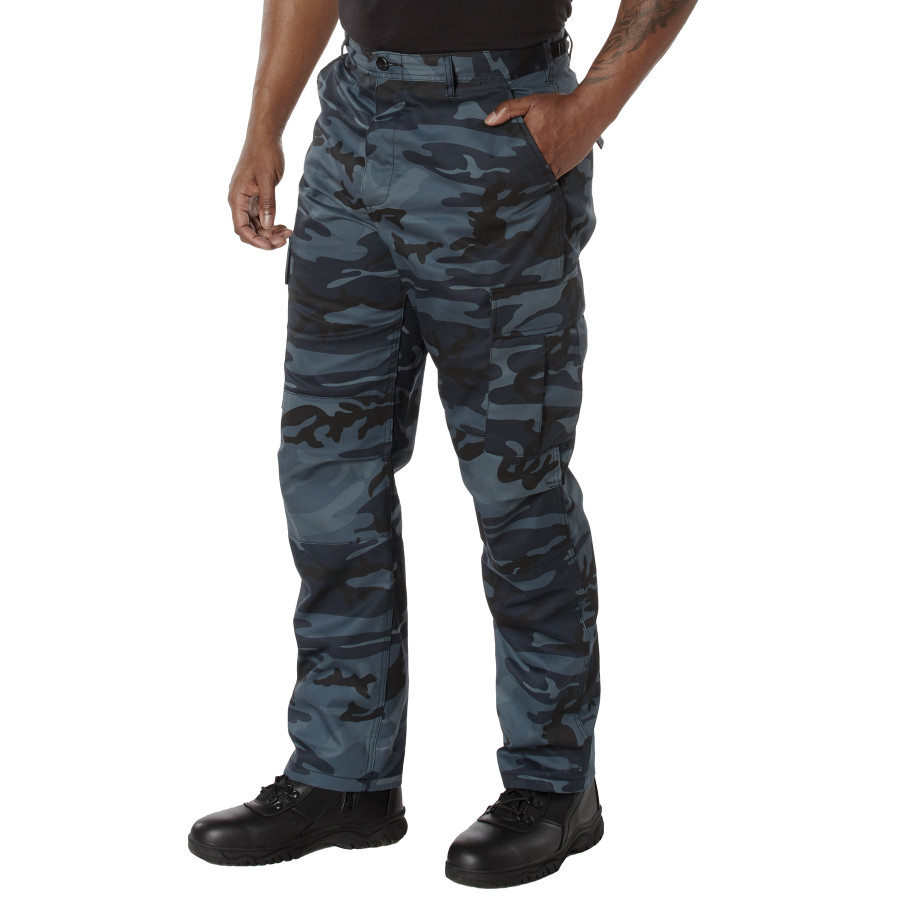 Midnight Blue Camouflage Tactical Cargo BDU Pants | 4712