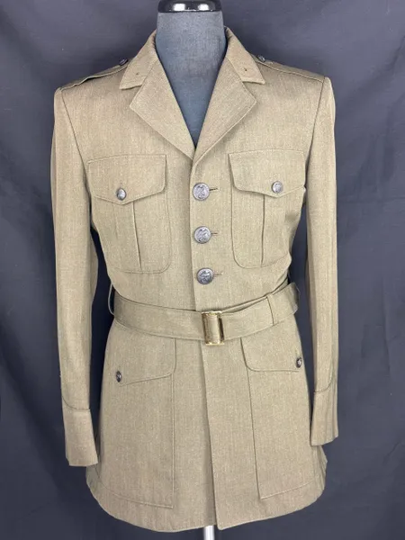USMC Men's Alpha Green Uniform Coat Poly/Wool Service Jacket | Size 40 Reg USED