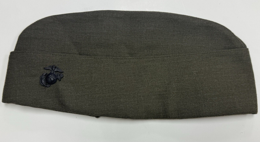 USMC Men's Green Marine Corps Garrison Cap w/EGA Pin  sz 7-1/8