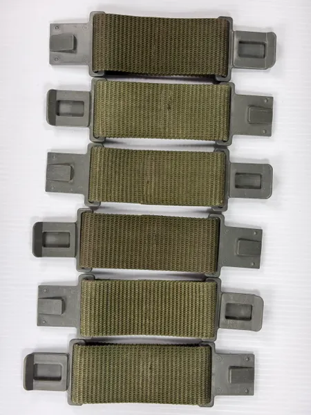 LOT OF 6 | USGI Pistol Belt Nylon Extension | Gray Buckle | LC1 Grey Buckles