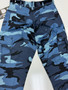 2PC SET Sky Blue Camo BDU Military Cargo Pants & T-Shirt SET | Small Reg NWT