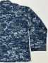 USGI Navy USN Blue Digital Camo BDU Shirt Size Medium Short NWU Type I USED #2
