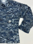 USGI Navy USN Blue Digital Camo BDU Shirt Size Medium Short NWU Type I USED #2