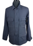 Tactical Four-Pocket BDU Shirt Combat Coat Ripstop Med Long Dark Navy Blue EUC
