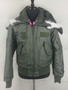 USGI Green Flyer's Jacket, Cold Weather Coat & Hood, Men's LARGE CWU45/P Aramid