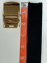 USGI Standard Web Belt 43" x 1.25" Black Webbing w/Brass Buckle & Tip NEW