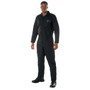 Black Military-Style Flightsuit Coveralls