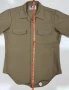 USGI US Navy Men's Size Medium Flying Cross USN Tan Short-Sleeve Button-Up Shirt