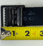 USGI Standard Web Belt 43" x 1.25" Black Webbing w/Black Buckle & Tip EUC