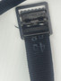 USGI Standard Web Belt 43" x 1.25" Black Webbing w/Black Buckle & Tip EUC