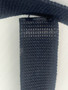 USGI Standard Web Belt 43" x 1.25" Black Webbing w/Black Buckle & Tip EUC