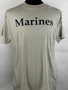 USMC Tan T-Shirt w/Black "Marines" Letters | Large | NEW