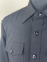 USGI USN CPO Men's Black Poly/Wool Long Sleeve Uniform Shirt Sz Large USED