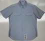 USGI Men's USAF Blue Short Sleeve Uniform Button Up Shirt Sz 17 Used