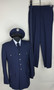 6PC Men's Air Force Blue Service Uniform: Jkt, Pants, Shirt, Belt, Tie, Hat USED