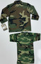 Kids BDU Shirt & T-Shirt Set - Military Style, BOYS Sz 4 Woodland Camo, Rothco