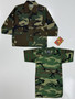 Kids BDU Shirt & T-Shirt Set - Military Style, BOYS Sz 2 Woodland Camo, Rothco