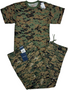 2PC SET Woodland Digital BDU Military Cargo Pants & T-Shirt SET | Med Reg NWT