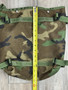 USGI MOLLE II Woodland Camo Radio Pouch/Bag Modified w/Snap Closure & Strap EUC