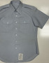 USGI Men's 16.5 USAF Blue 1550 Short Sleeve Button-Up Shirt USED *READ CONDITION