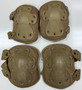 HWI NG Coyote Brown Military Tactical Knee Pads & Elbow Pads Complete Set USED