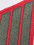 US Marine Corps Male Service Stripe - USMC 4-Stripes Green on Red, Pair, Patches