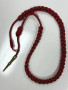 USGI US Army Belgian Fourragère Shoulder Cord  Red & Green w/Brass Tip EUC