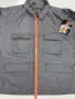 Men's Tactical Grey 4-Pocket BDU Shirt Combat Coat RipStop Large Short NOS
