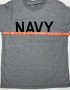 Kid's Grey "Navy" PT Shirt Short-Sleeve T-Shirt Boys Youth Size XLarge