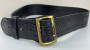 Vintage Black Leather Basketweave 2.25" Duty Belt - Mirage USA - Size 36
