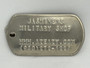 Military ID Dog Tags, Customize with your info. As long as it fits in the spaces, you can get as creative as you want.