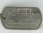 Dull Silver Custom Military Dog Tag Set | Personnel Identification Tag & Necklace