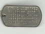 Dull Silver Custom Military Dog Tag Set | Personnel Identification Tag & Necklace