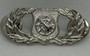 USGI US Air Force Weapons Controller Badge, Regulation Size, Silver Mirror Finish