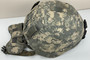 USGI Military Advanced Combat Helmet, UCP Cover, NVG Mounting Bracket, Ballistic Nape Pad | USED