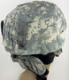 USGI Military Advanced Combat Helmet, UCP Cover, NVG Mounting Bracket, Ballistic Nape Pad | USED