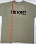 USAF Tan T-Shirt w/Black "Air Force" Letters | Large | NEW