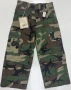 Rothco Woodland Camo 6-Pocket BDU 3/4 Capris Pants, Men's Sz XS
