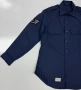Vintage Vietnam Era USGI Air Force L/S Uniform Shirt US AF Blue 1970's