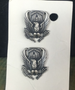 Lot of 2 USAF US AIR FORCE ROTC B.O.S. INSIGNIA / PINS | NSN 8455006762624 NOS