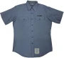 USGI US Navy Men's Chambray Utility Work Shirt Short Sleeve Blue USN Issued