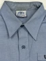 USGI US Navy Men's Chambray Utility Work Shirt Short Sleeve Blue USN Issued