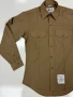Men's USMC Corporal Khaki Long-Sleeve Khaki Service Shirt Sz 15x33