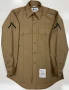 Men's USMC Corporal Khaki Long-Sleeve Khaki Service Shirt Sz 15x33
