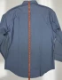 Vintage 1990's USGI US Navy Men's Chambray Utility Work Shirt Blue Military USN Issued